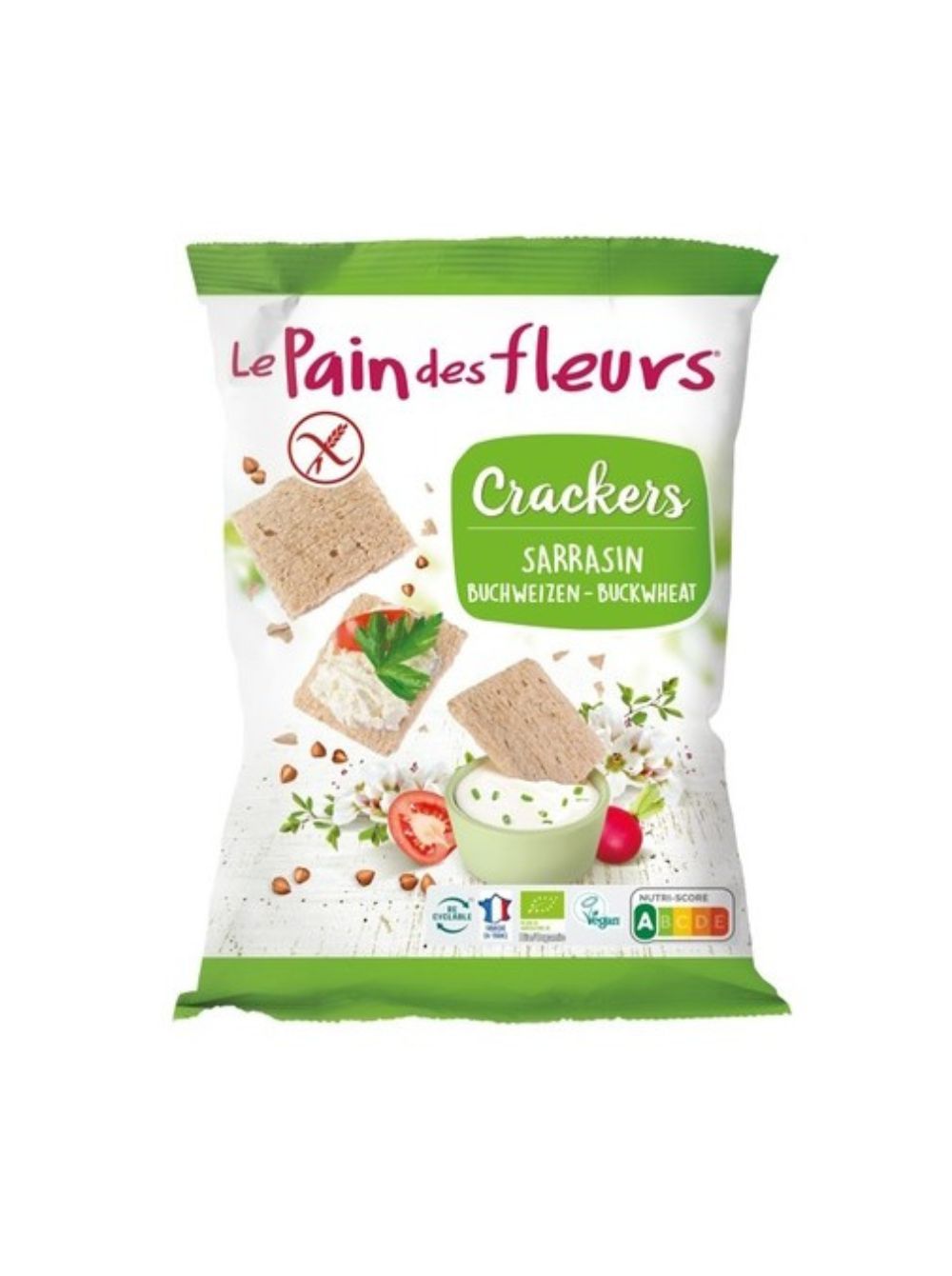 Crackers mini trigo sarraceno BIO sin gluten Le Pain des Fleurs